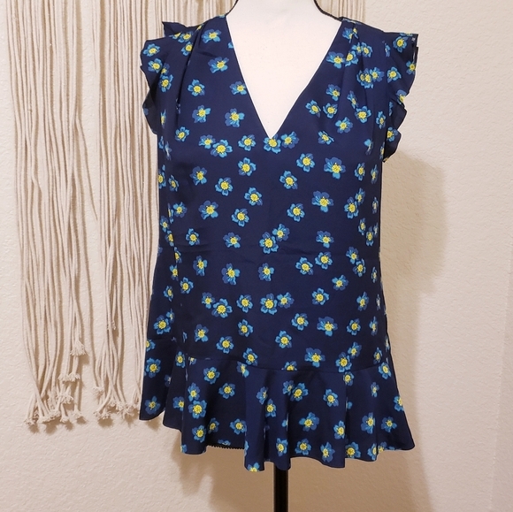 Banana Republic Vneck Ruffle Blouse - Picture 5 of 5